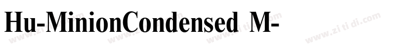 Hu-MinionCondensed M字体转换